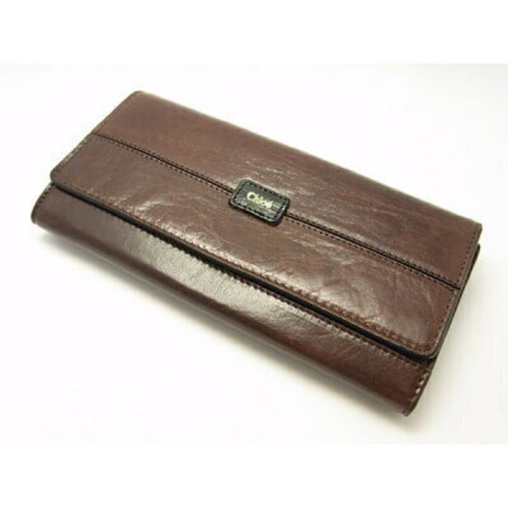 Chloe ETHEL Bi fold Long Wallet Mocha Black
